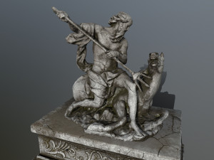 neptunestatue Modelo 3D