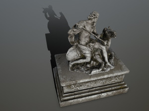 neptunestatue Modelo 3D