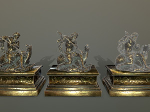 neptunestatue Modello 3D