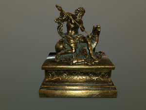 neptunestatue Modello 3D