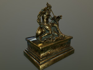 neptunestatue Modello 3D