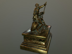 neptunestatue Modello 3D