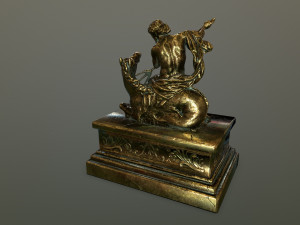 neptunestatue Modello 3D