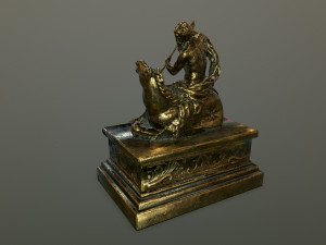 neptunestatue Modello 3D