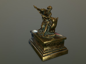 neptunestatue Modello 3D