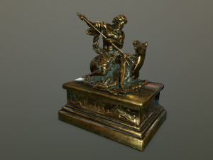 neptunestatue Modello 3D