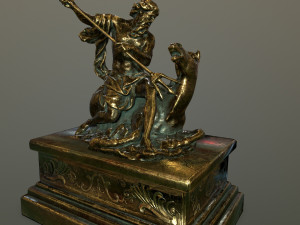 neptunestatue Modello 3D