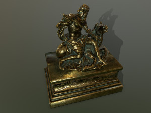 neptunestatue Modello 3D