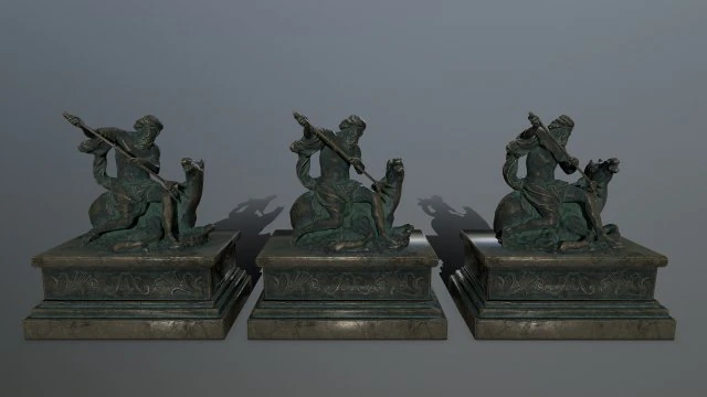 neptunestatue 3D Model .c4d .max .obj .3ds .fbx .stl .blend 