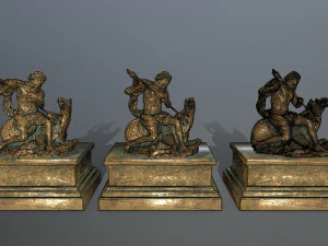 neptune staue 3D Model