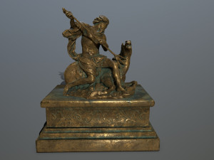 neptune staue 3D 모델