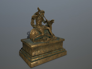 neptune staue 3D 모델