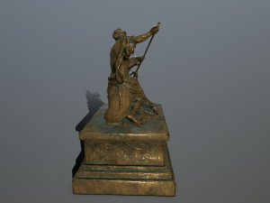 neptune staue 3D 모델