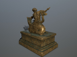 neptune staue 3D 모델