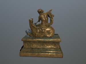 neptune staue 3D 모델