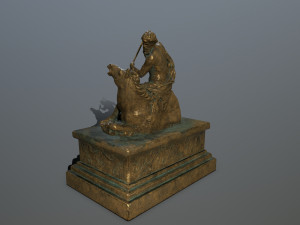 neptune staue 3D 모델