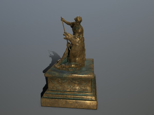 neptune staue 3D 모델