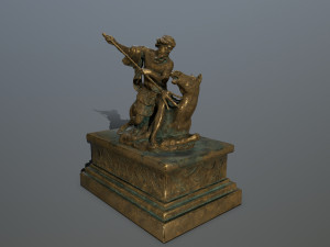 neptune staue 3D 모델