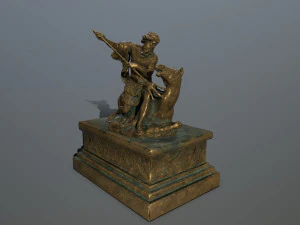 neptune staue 3D Model