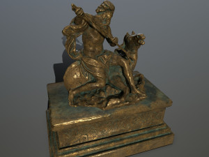 neptune staue 3D 모델