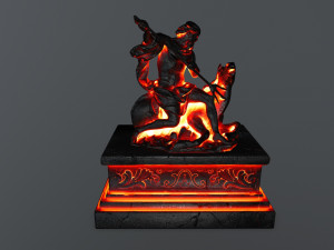 neptunestatue Modèle 3D