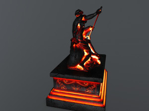 neptunestatue Modèle 3D