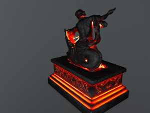 neptunestatue Modèle 3D
