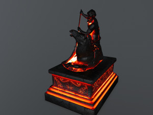 neptunestatue Modèle 3D