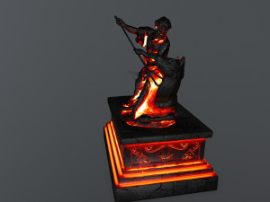 neptunestatue Modèle 3D