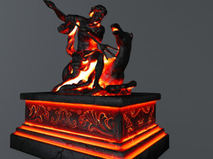 neptunestatue Modèle 3D