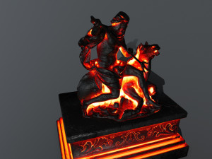 neptunestatue Modèle 3D