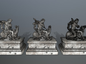neptunestatue 3D Modell
