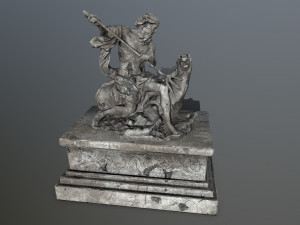 neptunestatue 3D Modell