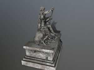 neptunestatue 3D Modell