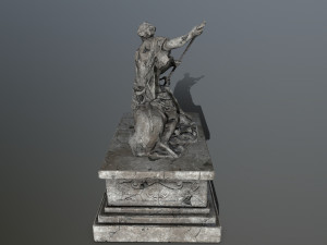 neptunestatue 3D Modell