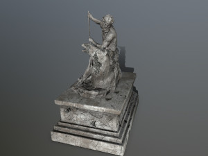 neptunestatue 3D Modell