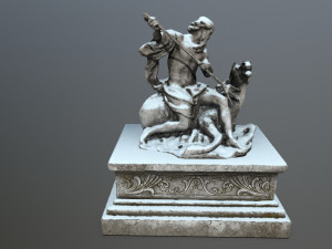 neptunestatue 3Dモデル