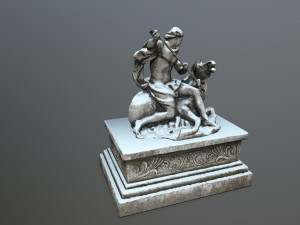 neptunestatue 3Dモデル