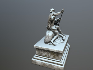 neptunestatue 3Dモデル