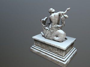 neptunestatue 3Dモデル