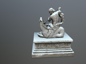 neptunestatue 3Dモデル