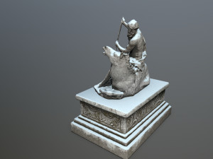 neptunestatue 3Dモデル