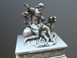 neptunestatue 3Dモデル