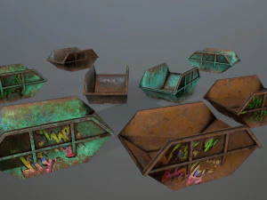 material and assets 3D Model