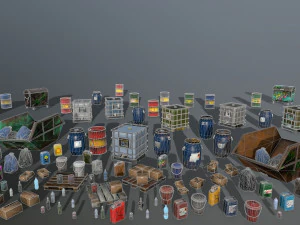 material and assets 3D Model