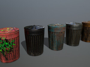 trash can 3D मॉडल