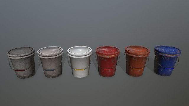 bucket Modelo 3D .c4d .max .obj .3ds .fbx .stl .blend 