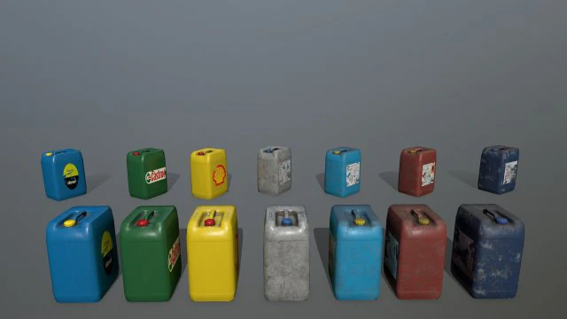 jerrycan 3D Model .c4d .max .obj .3ds .fbx .stl .blend 