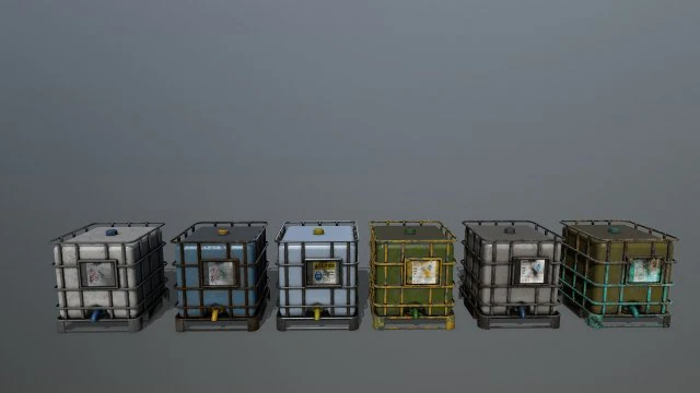 water storage tank 3D Model .c4d .max .obj .3ds .fbx .stl .blend
