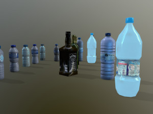 bottle set Model 3D